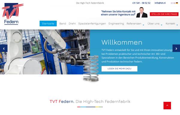 Vorschau von www.tvt-federn.de, TvT Federn GmbH