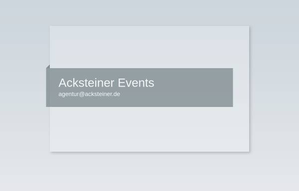 Vorschau von www.acksteinerevents.de, Acksteiner Events GmbH & Co. KG