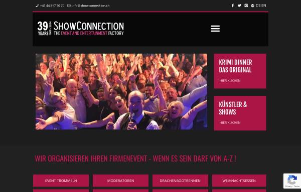 Vorschau von www.showconnection.ch, ShowConnection GmbH