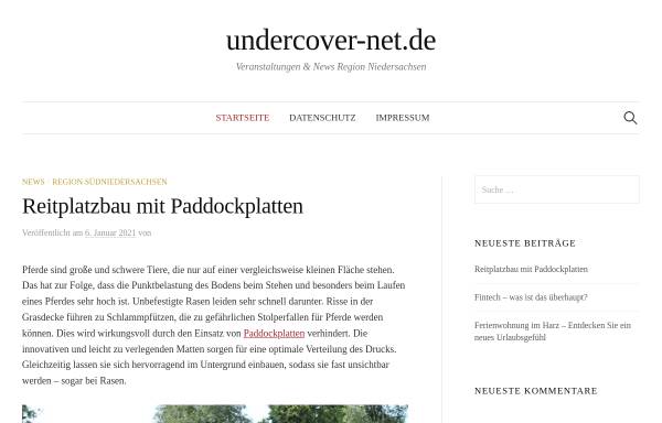 Vorschau von www.undercover-net.de, Undercover Entertainment GmbH