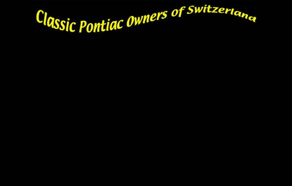 Classic Pontiac Owners of Switzerland