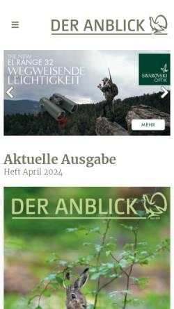 Vorschau der mobilen Webseite www.anblick.at, Der Anblick
