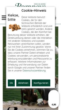Vorschau der mobilen Webseite www.romneys.de, Romneys dogs and more