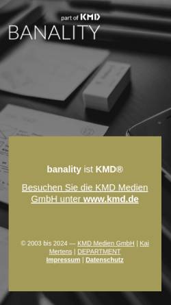 Vorschau der mobilen Webseite www.banality.de, Banality GmbH