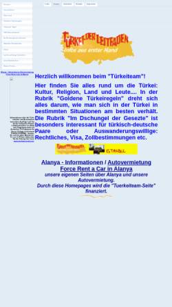 Vorschau der mobilen Webseite www.tuerkeiteam.de, Türkei - der Leitfaden