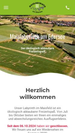 Maislabyrinth Edersee