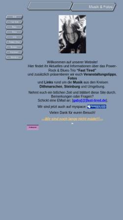 Vorschau der mobilen Webseite www.fast-tired.de, Fast Tired