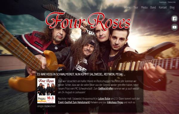 Vorschau von www.fourroses.de, Four Roses