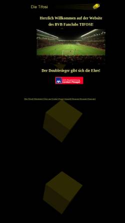 Vorschau der mobilen Webseite www.bvb-tifosi.de, Tifosi