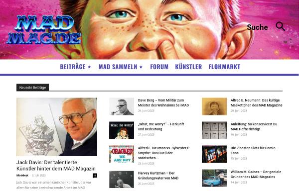 Vorschau von www.madmag.de, Bernd's Madpage