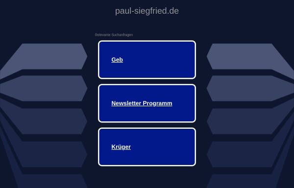 Vorschau von www.paul-siegfried.de, Paul, Siegfried (BPP)
