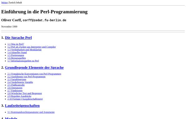 Einführung in die Perl-Programmierung