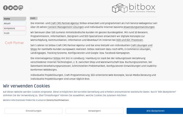 Vorschau von www.bitbox.de, bitbox GmbH & Co. KG