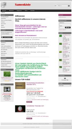 Vorschau der mobilen Webseite samenkiste.shop-for-me.de, Samenkiste