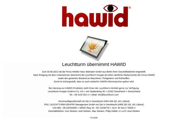 Vorschau von www.hawid.de, HAWID Hans Widmaier GmbH (Schaufix)