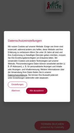 Vorschau der mobilen Webseite www.aidshilfe-ooe.at, Aidshilfe Oberösterreich