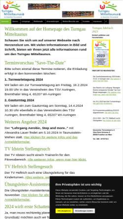Vorschau der mobilen Webseite www.turngau-mitteltaunus.de, Turngau Mitteltaunus