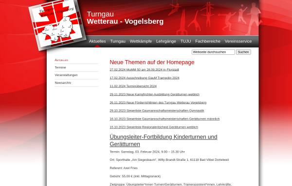 Vorschau von www.turngau-wv.de, Turngau Wetterau-Vogelsberg