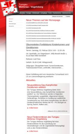 Vorschau der mobilen Webseite www.turngau-wv.de, Turngau Wetterau-Vogelsberg