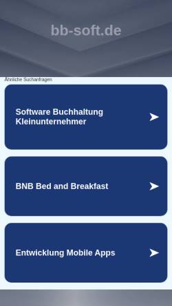 Vorschau der mobilen Webseite www.bb-soft.de, Egon Borowski Softwareentwicklung