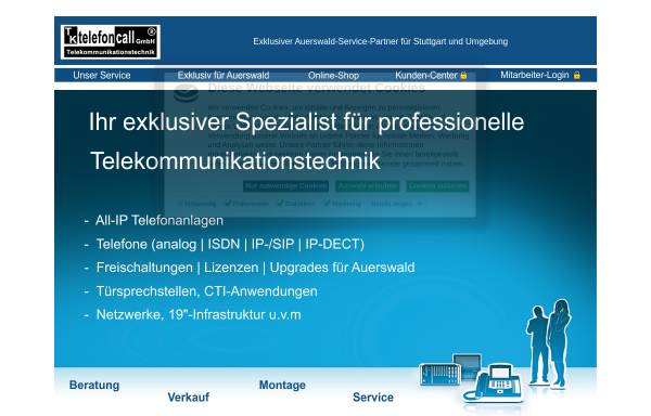 Vorschau von telefoncall.de, Tk telefoncall GmbH