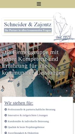 Vorschau der mobilen Webseite www.schneider-zajontz.de, Schneider & Zajontz