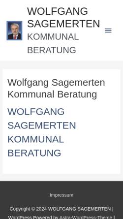 Vorschau der mobilen Webseite www.sagemerten-kommunalberatung.de, Wolfgang Sagemerten