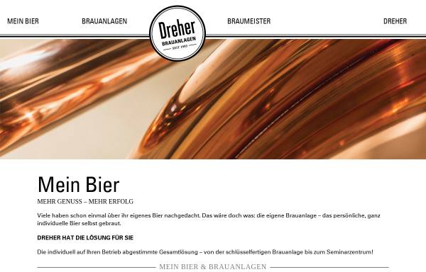 Vorschau von www.dreher.at, Wir brauen ohne Braumeister