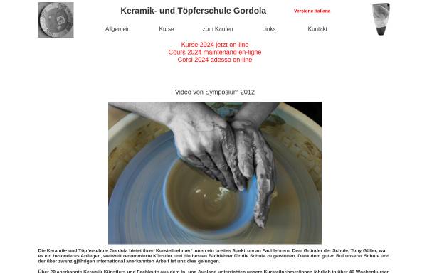 Vorschau von www.toepferschule.ch, Keramik- und Töpferschule