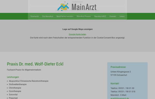 Vorschau von www.mainarzt.de, Eberhart, Dr. Roland