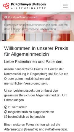 Vorschau der mobilen Webseite www.praxishuelsmann.de, Praxis Hülsmann