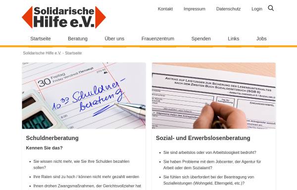 Vorschau von www.solidarische-hilfe.de, Solidarische Hilfe Bremen