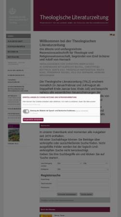 Vorschau der mobilen Webseite www.thlz.de, Theologische Literaturzeitung