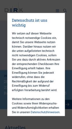 Vorschau der mobilen Webseite www.dirk.org, Deutscher Investor Relations Kreis e.V.