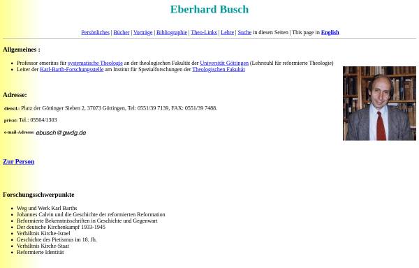 Vorschau von wwwuser.gwdg.de, Prof. E. Busch