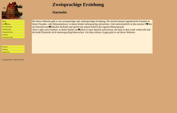 Vorschau von www.klein-singen.de, Zweisprachige Erziehung