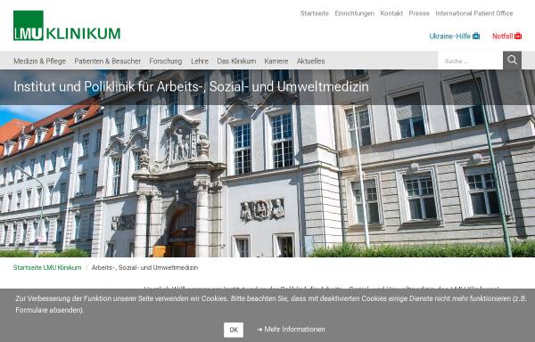 Klinikum der Universität München - Institut und Poliklinik für Arbeits- und Umweltmedizin