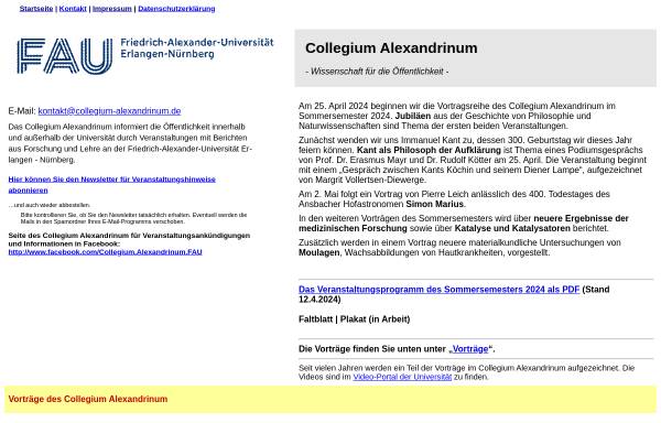 Collegium Alexandrinum der Universität Erlangen-Nürnberg