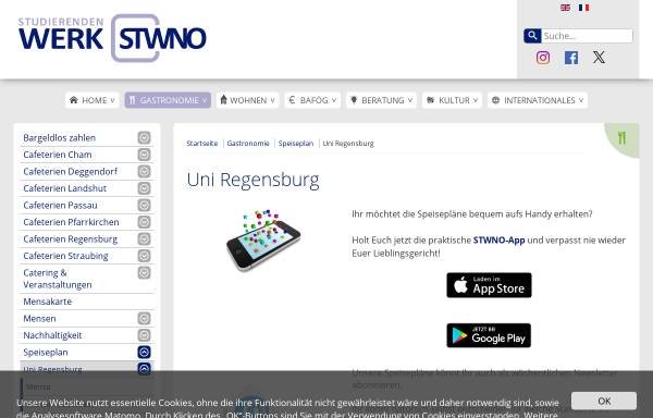 Vorschau von www.stwno.de, Mensa-Speiseplan