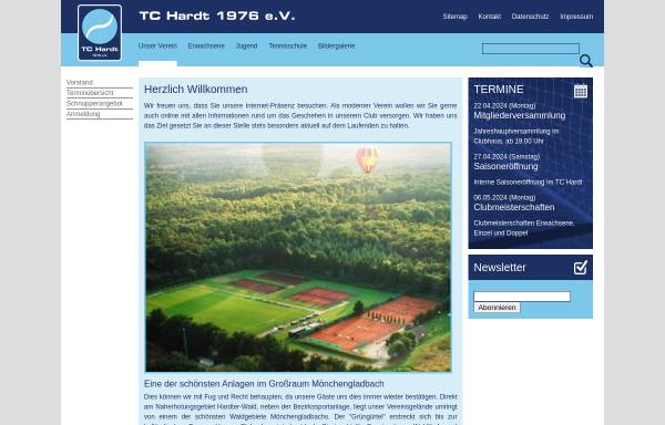 Vorschau von www.tc-hardt.de, TC Hardt e.V.