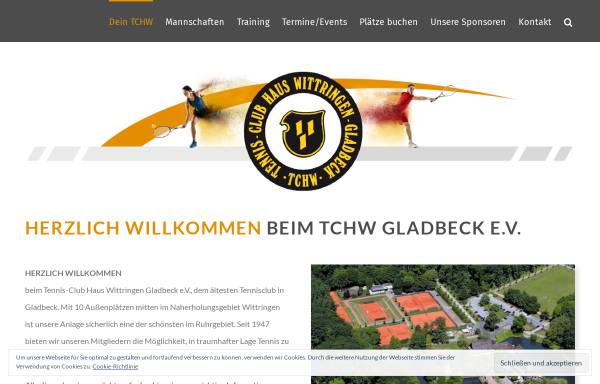 Vorschau von www.tchw-gladbeck.de, TC Haus Wittringen Gladbeck e.V.