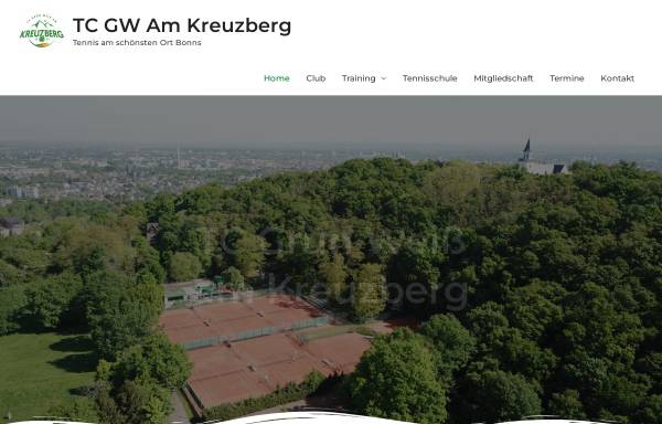 Vorschau von www.tc-kreuzberg.de, Tennisclubs Grün Weiß Am Kreuzberg