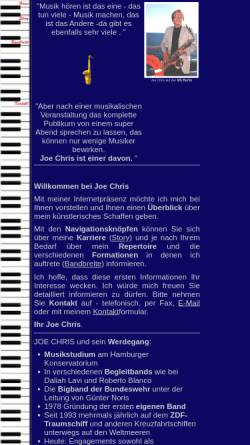 Vorschau der mobilen Webseite www.joechris.de, Chris, Joe