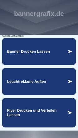 Vorschau der mobilen Webseite www.bannergrafix.de, Bannergrafix.de