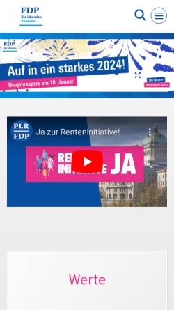 Vorschau der mobilen Webseite www.fdp-bl.ch, FDP.Die Liberalen Baselland