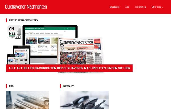 Vorschau von www.cn-online.de, Cuxhavener Nachrichten