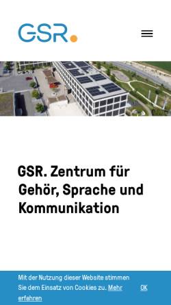 Vorschau der mobilen Webseite www.gsr.ch, Gehörlosen- und Sprachheilschule Riehen (GSR)