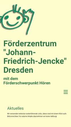 Vorschau der mobilen Webseite www.sn.schule.de, Johann-Friedrich-Jencke-Schule Dresden