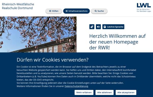 Vorschau von realhoerg.de, Rheinisch Westfälische Realschule für Hörgeschädigte