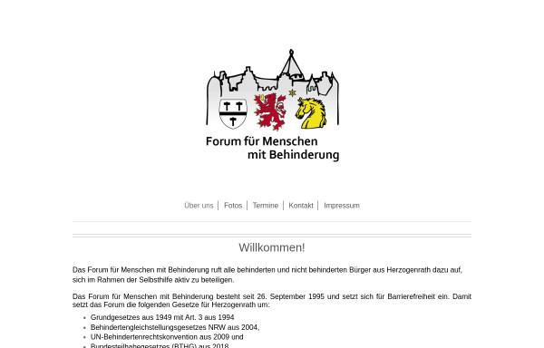 Vorschau von www.behindertenforum-herzogenrath.de, Behindertenforum Herzogenrath
